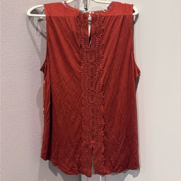 DANIEL RAINN Stitch Fix Burnt Orange Quin Sleeveless Top - Picture 2 of 5